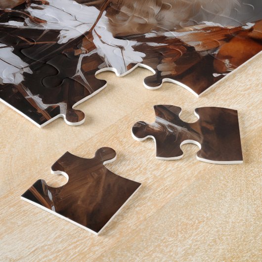 冬のオオヤマネコ ジグソーパズル (側面)