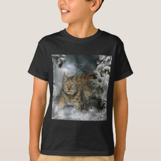冬のオオヤマネコ Tシャツ