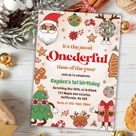 冬のオネダーフルレトロクリスマス2nd誕生日 招待状