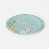 冬のオネダーランドの最初の誕生日 ペーパープレート (アングル)