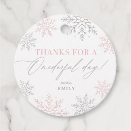 冬のオネダーランドスノーフレーク1st誕生日 フェイバータグ