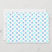 冬のオネダーランドスノーフレーク1st誕生日 招待状 (裏面)