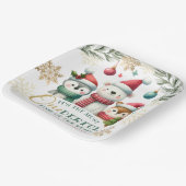 冬のオネダーランドボホ雪獣1st誕生日 ペーパープレート (傾斜あり)