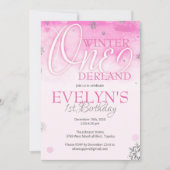 冬のオネダーランド招待状で1歳 招待状 (正面)