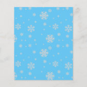 冬のオネダーランド雪だるま誕生日パーティー招待状 (裏面)