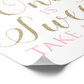 冬のオネダーランド1は甘いトリートサインを取る ポスター (角)