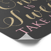 冬のオネダーランド1は甘いトリートサインを取る ポスター (角)