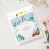 冬のオネダーランド1歳の招待状 フェイバーバッグ (封をした状態)