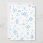 冬のオネダーランド1歳の招待状 招待状 (裏面)