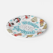 冬のオネダーランド1歳の誕生日 ペーパープレート (アングル)