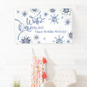 冬のオネダーランド1歳の誕生日 横断幕 (インサイチュ)