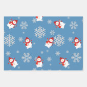 冬のオネダーランド1st誕生日の男の子ウェルカムサイン ラッピングペーパーシート (正面3)