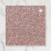 冬のオネダーランド1th誕生日ピンクのスノーフレーク フェイバータグ (裏面)