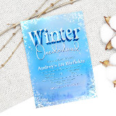 冬のオネダーランド – 1歳の誕生日 招待状