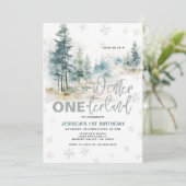 冬のオネダーラ素朴ンドの森の最初の誕生日 招待状 (スタンド正面)