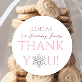 冬のオランダ |ミニマルな女の子1歳の誕生日 ラウンドシール