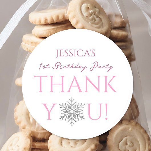 冬のオランダ |ミニマルな女の子1歳の誕生日 ラウンドシール