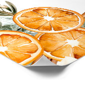 冬のオレンジのクリスマスブライダルシャワーへようこそ ポスター (角)