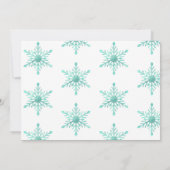 冬のオンダーランド素晴らしい写真の誕生日 招待状 (裏面)