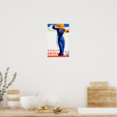 冬のオーストリア復元ヴィンテージ旅行ポスター ポスター (キッチン)