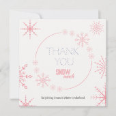冬のオーダーランド – 雪ありがとう サンキューカード (正面)