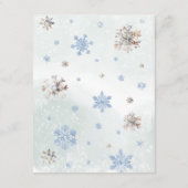 冬のオーネダーランドかわいい鹿タイムカプセルカード エンクロージャーカード (裏面)