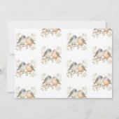 冬のオーネダーランドグリッター素敵な写真の誕生日 招待状 (裏面)