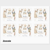 冬のオーネダーランドグリッター素晴らしい誕生日 スクエアシール (シート)