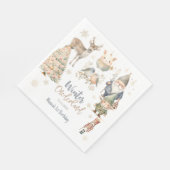 冬のオーネダーランドグリッター素晴らしい誕生日 スタンダードランチョンナプキン (角)