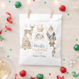 冬のオーネダーランドグリッター素晴らしい誕生日 フェイバーバッグ