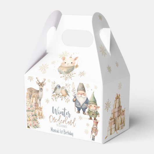 冬のオーネダーランドグリッター素晴らしい誕生日 フェイバーボックス (正面サイド)