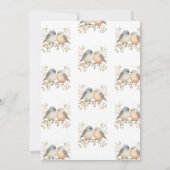 冬のオーネダーランドグリッター素晴らしい誕生日 招待状 (裏面)