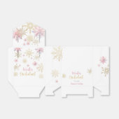 冬のオーネダーランドグリッター雪の結晶の誕生日 フェイバーボックス (折り畳みなし)