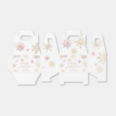 冬のオーネダーランドグリッター雪の結晶の誕生日 フェイバーボックス (折り畳みなし)