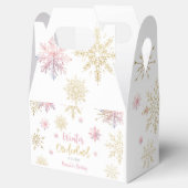 冬のオーネダーランドグリッター雪の結晶の誕生日 フェイバーボックス (オープン)