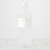 冬のオーネダーランドグリッター雪の結晶の誕生日 ペットボトルラベル (裏面)