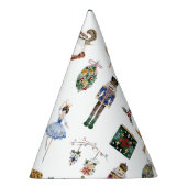 冬のオーネダーランドナツクラッカーブルー金ゴールドバレリーナ パーティーハット (右)