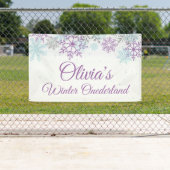 冬のオーネダーランドパープルブルースノーフレーク 横断幕 (インサイチュ)