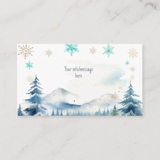 冬のオーネダーランド素晴らしい誕生日 エンクロージャーカード (正面)