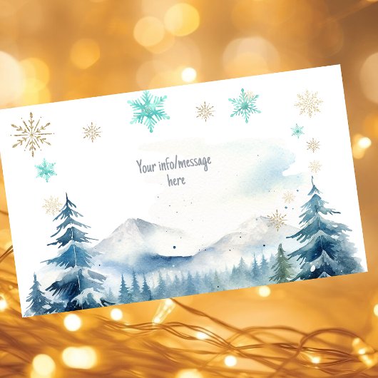 冬のオーネダーランド素晴らしい誕生日 エンクロージャーカード