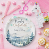 冬のオーネダーランド素晴らしい誕生日 ペーパープレート (パーティー)