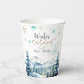 冬のオーネダーランド素晴らしい誕生日 紙コップ (裏面)
