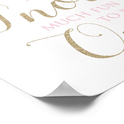 冬のオーネダーランド雪の多くのおもしろいが1つのサインになる ポスター (角)