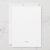 冬のオープンハウスへのご招待 招待状 (裏面)