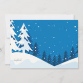 冬のオープンハウスへの招待 招待状 (裏面)