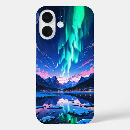 冬のオーロラナイト Case-Mate iPhoneケース (裏面)