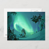 冬のオーロラ ポストカード (正面/裏面)