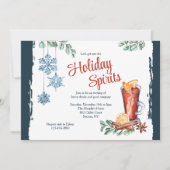 冬のカクテルパーティー招待状 招待状 (正面)