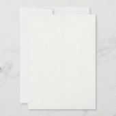 冬のカップル ベビーシャワー 男女平等 屋外 招待状 (裏面)