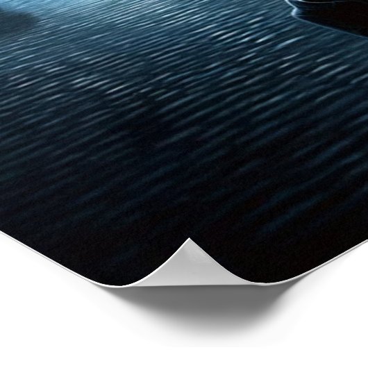 「冬のカフェテラスで新しいよだかは」 ポスター (角)